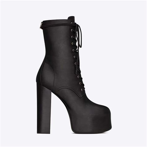 ysl shoe boots|YSL platform boots.